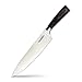 Bluesim Professional 8 inch Stainless Steel Wooden Handle Kitchen Chef's Knife, 8.5oz, Functions as Chopping, Mincing, Dicing and Slicing Knives