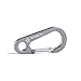 BANG TI Titanium Quick Release Keychain Hook 45mm Mini Carabiner (5-pack, Gun Metal Grey)