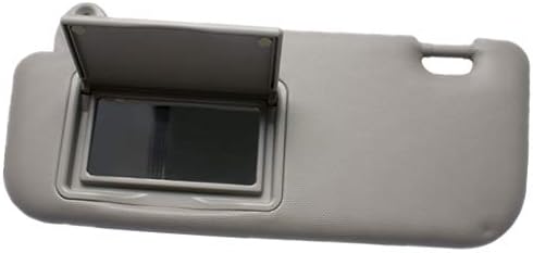 Sun Visor Left Driver Side Grey for Toyota Corolla 2014 2015 2016 2017 2018 2019 with Mirror (Left - Grey)