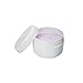 Houseables White Jar Lotion Container, 2 Oz, 59 ML Gram Capacity, 12 pcs, Plastic, BPA Free, w/Removable Inner Liners & Dome Lids for Cosmetic Samples, Cream