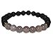 Mana Vibes Lava Rock and Grey Agate Essential Oil Beaded Diffuser Bracelet, Unisex Essential Oil Jewelry, 8mm Bead Size, Yoga Jewelry