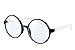 Agstum Retro Round Glasses Frame Clear Lens Fashion Circle Eyeglasses 52mm (Black/Off-white, 52mm)