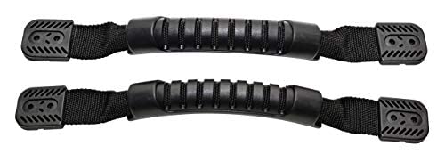 H2o Kayaks Molded Webbing Kayak Carry Handles with End Caps - Durable Anti-Slip Replacement for Canoe Bow Stern (Pack of 2)