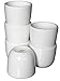 Restaurant Cameo Ceramic Teacups with Scraper, White Ivory (6 Pack, 4.5 Ounce)