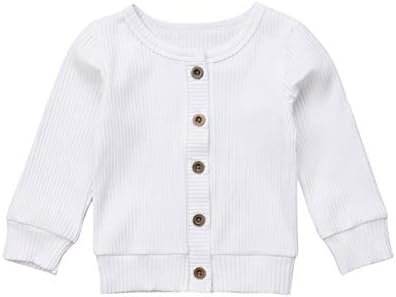 GuliriFeiNewborn Toddler Baby Girls Long Sleeve Button Down Knitted Sweater Cardigan Coat