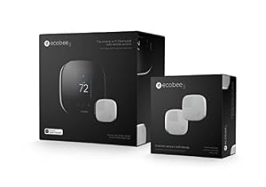 Image of Ecobee3 Thermostat + 3 Sensor Bundle, Works with Alexa