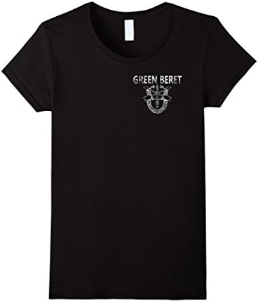 Womens Green Beret Threat Tee - RELAXED FIT XL Black