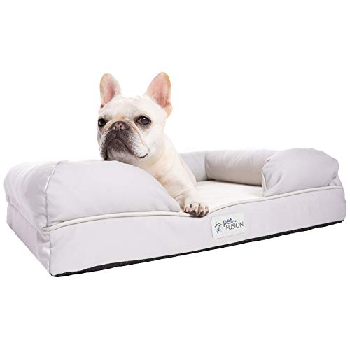 PetFusion Ultimate Dog Bed, Orthopedic Memory Foam. (Small Sandstone