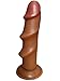 ke Penis Design Sex Toys Suction Cup Women Masturbation Couple Flirt(Brown)