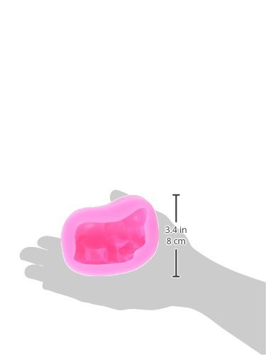 Longzang S348 Elephant Mould Art Silicone Soap Craft DIY Handmade Molds, Pink