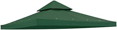 Gazebos New Green 10'x10' Canopy Top Replacement 2 Tier UV30 Patio Pavilion Sunshade Cover