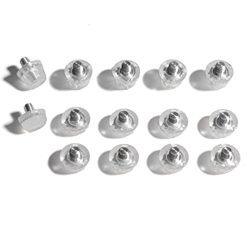 STUDIAMONDS TPU Football Studs-14X Replacement Football Cleats for Football- TPU Studs Standard Thread (Transparent)