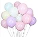 100Pcs Pastel Latex Balloons 12 Inch Assorted Rainbow Candy Colored Party Balloons for Girls Wedding Birthday Party Baby Shower Party Supplies