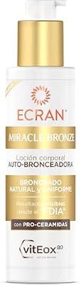 Miracle Bronze Autobronceador Corporal - Loción Bronceadora con Pro-Ceramidas - Bronceado Natural, Progresivo y Uniforme sin Sol - Textura Ligera, Hidratante y de Larga Duración - 200 ml