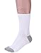 Mens Thin Crew Socks White Casual Work Cotton Sock for Sports 6-Pack White Sole