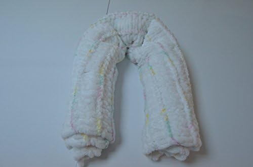FIGUR Baby Puffy Blanket Rainbow-Patterned Hand Knitted Feels Very Soft and Warm