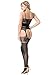 evershare Women Sexy Lingerie Fishnet Floral Crotchless Bodystocking Open Crotch Bodysuit For Sex Black One size fits most