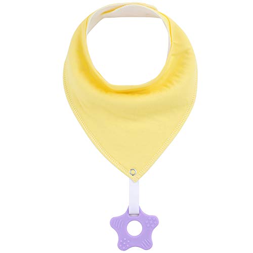 Baby Bandana Drool Bibs Unisex for Teething and Drooling - 6 Pack Super Soft Absorbent Cotton Bibs,Teething Toys Set Toddler Baby Shower Gift for Boys & Girls - Thumbnail 4