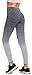 RUNNING GIRL Ombre Yoga Pants Ultrasoft Performance Active Stretch High Waisted Running Leggings (S/M, Grey)