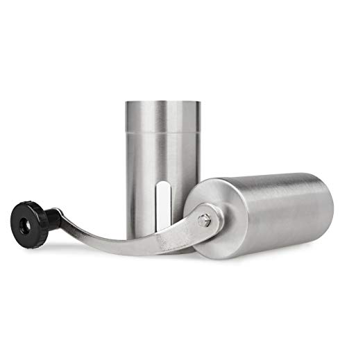 B.PRIME Manuelle Kaffeemühle mit Keramikmahlwerk – Hand-Kaffeemühle aus Edelstahl mit stufenloser Einstellung des… – Bild 4