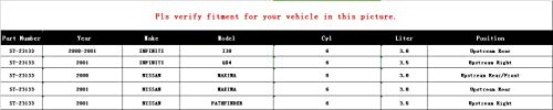 Autopart T ST-23133 New Oxygen O2 Sensor, Air Fuel Ratio, Upstream, For Infiniti 2000-2001 I30/ 2001 QX4, Nissan 2000-2001 Maxima/ 2001 Pathfinder