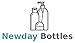 Newday Bottles, 8 oz Empty Plastic Bottles BPA-Free Leak Proof with Disc Top Cap Lids Refillable Containers (8 oz Blue, Cylinder with Black Cap)
