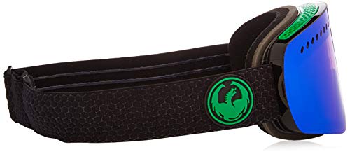 Dragon Alliance Split/Green LL Amber Goggles, Black