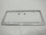 Infiniti Chrome License Plate Frame w/ Caps