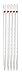 American Educational Glass Mohr Measuring Pipette with White Graduation, 10mL Volume (Bundle of 5)