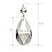 Aiskaer 15 Pcs Clear Teardrop Crystal Chandelier, Crystal Pendant for Light Lamp & Window, Hanging Crystal Prism Decoration(Gold Pinning, Angel Tears Series)