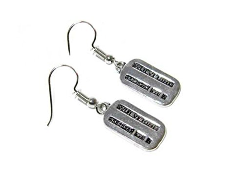 Marvel Wolverine Tags Earring Dangles In Gift Box from Outlander
