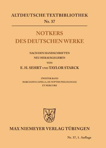 Notkers Des Deutschen Werke: Marcianus Capella, De Nuptiis Philologiae Et Mercurii (2)