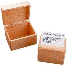 4 x 6 recetas de madera caja de tarjeta, jardín, césped ...