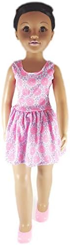 Uneeda Realistic Cute Walking Baby Toddler Doll - 27" Lifesize Wispy Walker Doll (PinkFlowerDress-AA)