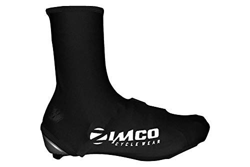 Zimco Lycra Cycling Bicycle Shoe Cover Booties Overshoes with Rear Zipper (Black, S/M) Zimco Lycra Cycling Bicycle Shoe Cover Booties Overshoes with Rear Zipper (Black, S/M)