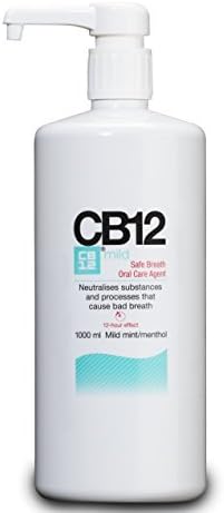 CB12 Mild Mint Menthol Mouthwash 1000ml by CB12