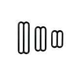 Strapworks Black Metal Rounded Tri-Glide Slides - for Bag Straps, Rifle Slings, Dog Collars - 2 Inch, 10 Pack