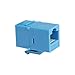 AllSmartLife 10-Pack Cat6 RJ45 Double Female Keystone Jack Inline Coupler - blue