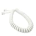 AWEHIRU Handset Cord, Telephone Handset Coiled Cable Telephone Spiral Cable 6ft White