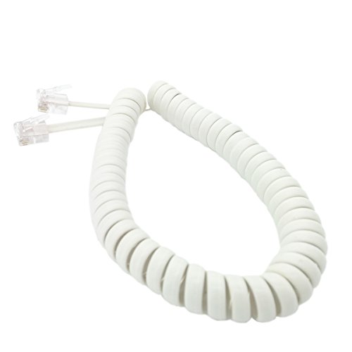 Handset Cord, Telephone Handset Coiled Cable Telephone Spiral Cable 6ft