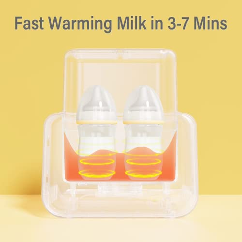 Bottle Warmer, 6-in-1 Fast Baby Bottle Warmer for Breastmilk and Formula, BPA Free Milk Warmer Food Heater with Timer & Automatic Shut-Off
