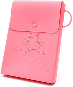 Ousyaah Tragbare Silicone Aufbewahrungstasche, Einweg-Mundschutz