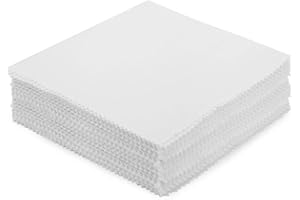42 Precut 10-Inch Solid White Quilting Charm Squares - Premium Cotton for Quilting & Sewing Projects (10 * 10in)