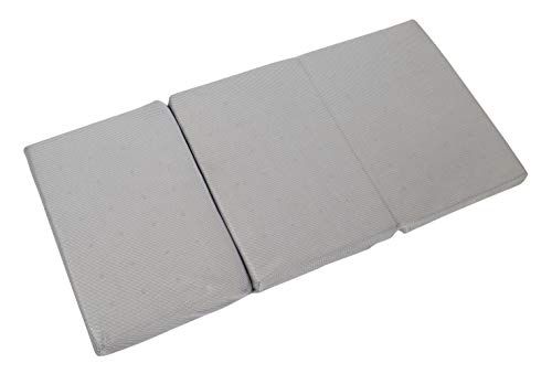 roba Reisebettmatratze safe asleep® - Baby Matratze für Reisebett 60 x 120 cm - Geeignet für Kinderreisebetten - Abnehmbarer Mesh Bezug in Grau - Inkl