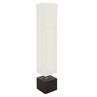 mainstays dark wood floor lamp with rice paper shade  | 450 x 450