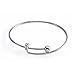 ZX Jewelry 12pcs Womens Expandable Blank Bangles Bracelets for Jewelry DIY Making 2.6inch