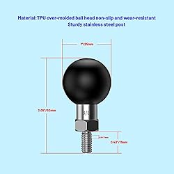 iHYTOON 1" Ball Mount Adapter Threaded Post Screw