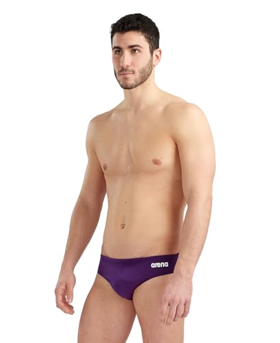 ARENA Men’s Team Solid Swim Brief MaxLife Athletic Swimwear Professional Traini…