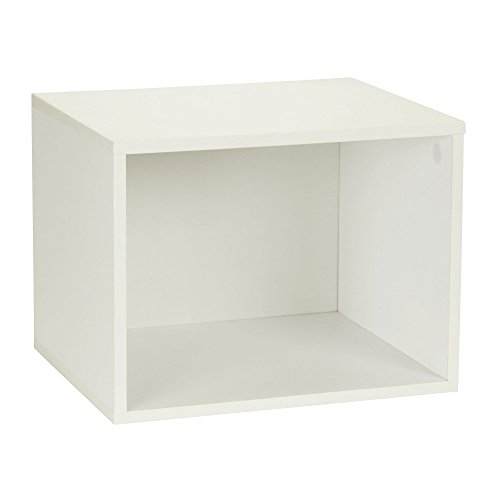 Household Essentials 8001-1 Modular Single Cube Storage, White