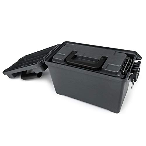 Ammo Storage, Plastic Ammo Storage Box, Lockable Waterproof Ammo Can